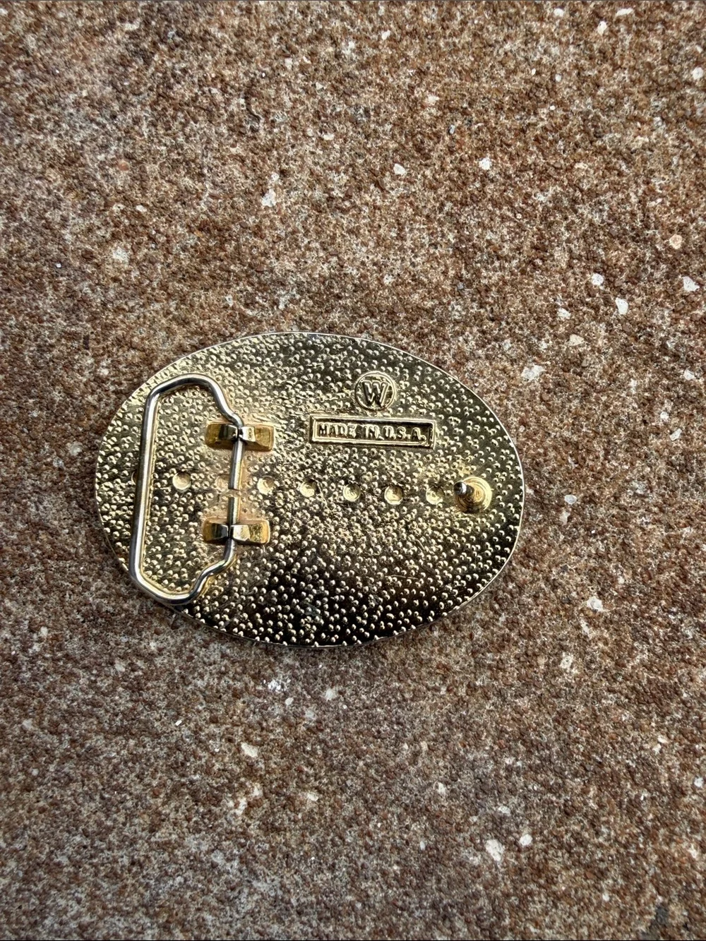 Vintage USA solid belt buckle beautiful